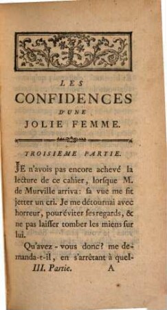 Les Confidences D'Une Jolie Femme, 3