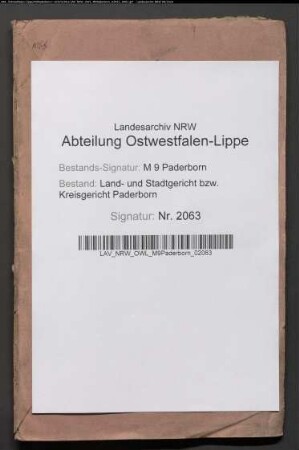 Erblasser: Wecker oder Weker (bzw. Gerkenmeyer, genannt Wecker oder Gehrken genannt Wecker), Conrad Gerhard: