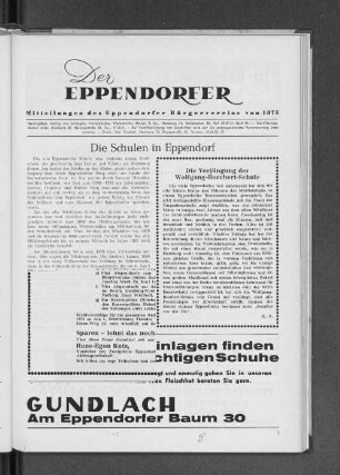 Die Schulen in Eppendorf