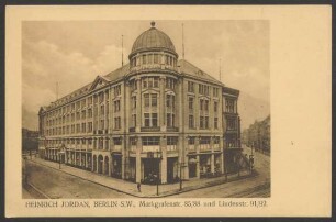 Ansichtskarte Kaufhaus "Heinrich Jordan", Markgrafenstraße 85-88