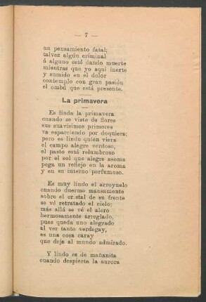 La primavera