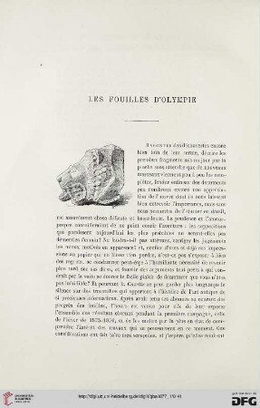 2. Pér. 15.1877: Les fouilles d'Olympie