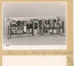 Einlagerungstelegrafie-Gerät - Einschub; Foto 1953