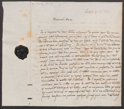 Brief an Ferdinand von Biedenfeld : 25.10.1826