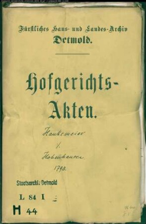 Hankemeier, Kolon gegen Dorfschaft Hohenhausen - Schweinehude