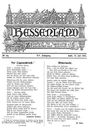 No. 14, 16. Juli 1901