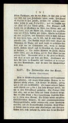 XLIV. Die Färberröthe oder der Krapp, Rubia tinctorum.