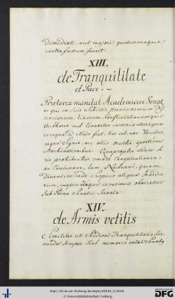 [fol. 13] De armis vetitis