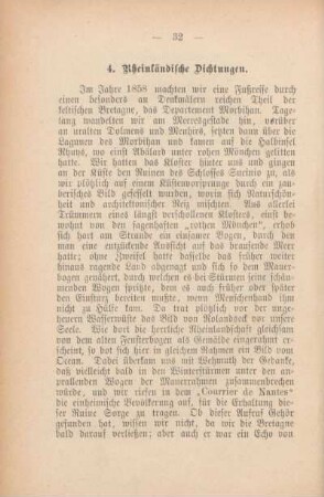4. Rheinländische Dichtungen.