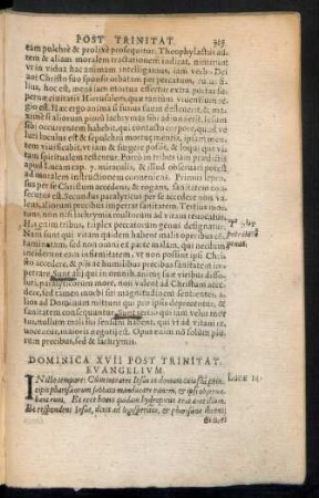 Dominica XVII. Post Trinitat.