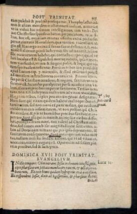 Dominica XVII. Post Trinitat.