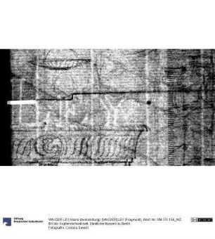 Name (zweikonturig): [VAN DER] LEY (Fragment)