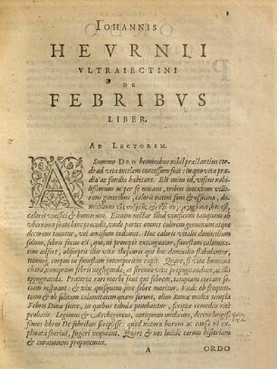 De Febribus liber