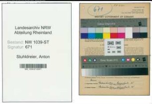 Entnazifizierung Anton Stuhldreier , geb. 03.03.1912 (Arzt)