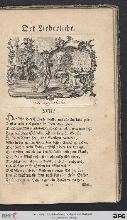 XVII. Der Liederliche