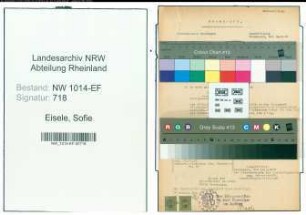Entnazifizierung Sofie Eisele , geb. 22.12.1913 ()