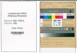 Entnazifizierung Franz Aust , geb. 16.05.1901 (Bahnbeamter)