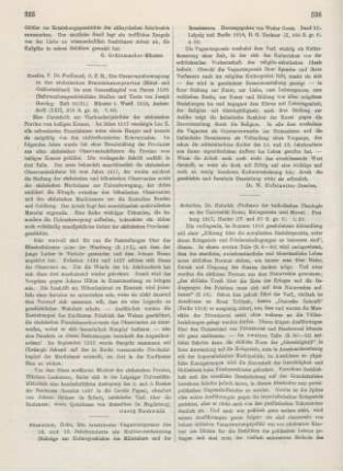 335 [Rezension] Doelle, Ferdinand, Die Observanzbewegung in der sächsischen Franziskanerprovinz