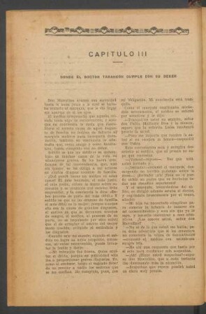 Capítulo III - Donde el doctor Tarancón cumple con su deber