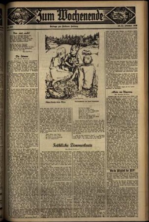 Vierte Ausgabe vom Sonntag, den 11. Oktober 1936.