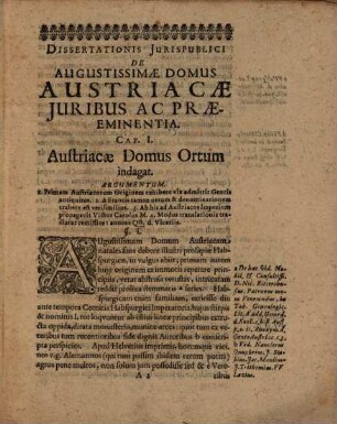 Discursus Juris Publici De Augustissimae Domus Austriacae Juribus Ac Praeeminentia