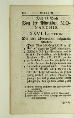 Das II. Buch. Von der Assyrischen Monarchie