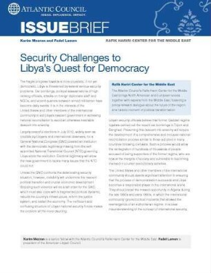 Security challenges to Libya's quest for democracy