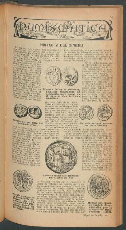 Historia del dinero : Numismática