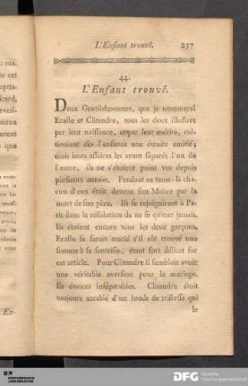 44. L'Enfant trouvé