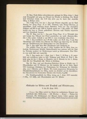 Schlacht bei Wilna und Vorstoß auf Molodeczno