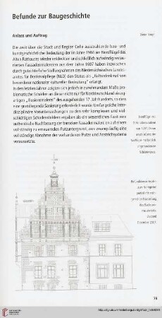 Befunde zur Baugeschichte