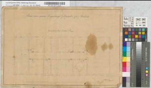 Plan der dritten Etage des Präsidial- Gebäudes zu Aachen Bl. 9, Grundriß der Dritten Etage