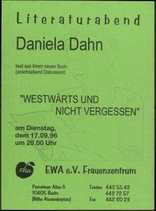 Westwärts und nicht vergessen