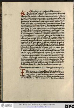 Rodolphus de Langhen salutem dicit Anthonio suo.