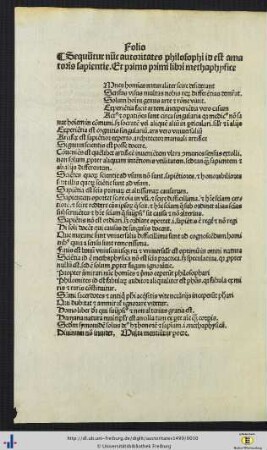 Autoritates philosophi id est amatoris sapientie.