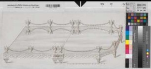 Tafeldekorationen Tischplatten (1792) 12 ? = 18,2 cm 27 x 60 Zeichnung Landsberg-Velen Nr. 742