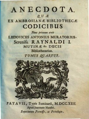 Anecdota, quae ex Ambrosianae bibliothecae codicibus nunc primum eruit .... 4