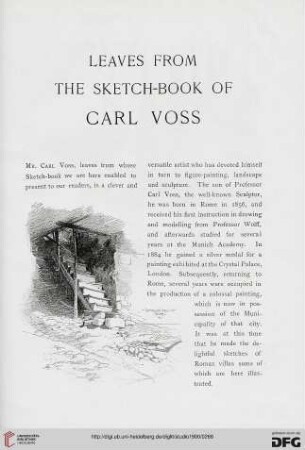 18: Leaves from the sketch-book of Carl Voss