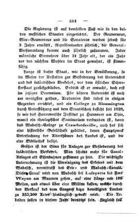 Verwaltung; Unterrichtsanstalten; Canäle