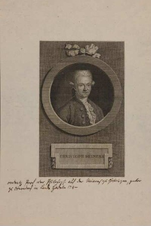 Bildnis des Christoph Meiners