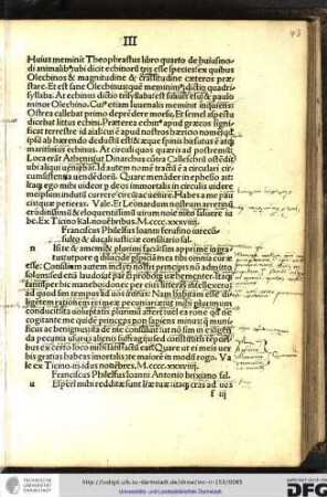 Franciscus Philelfus Ioanni Ferufino iureconsulto et ducali iustitiae consiliario salutem.