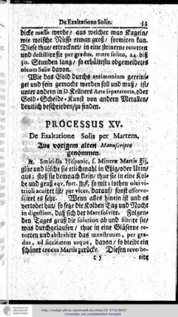 Processus XV