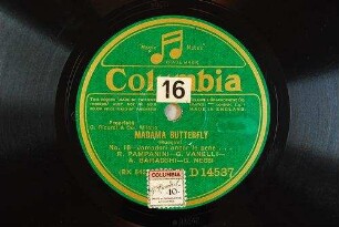 Madama Butterfly : No. 16; Jamadori ancor le pene... / (Puccini)