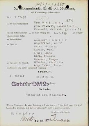 Weiler, Emma