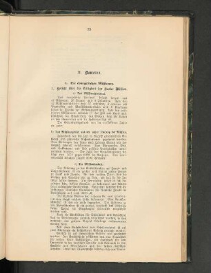 A. Die evangelischen Missionen.