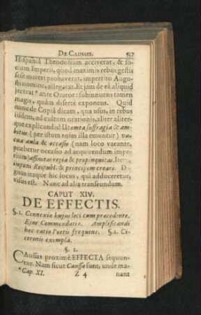 Caput XIV. De Effectis.