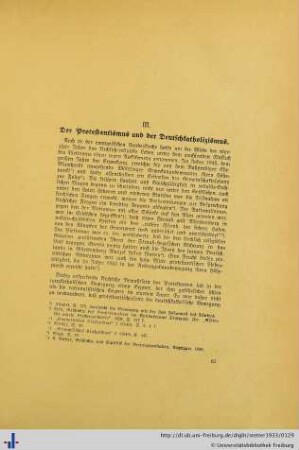 Der Protestantismus und der Deutschkatholizismus.