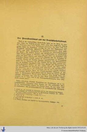 Der Protestantismus und der Deutschkatholizismus.