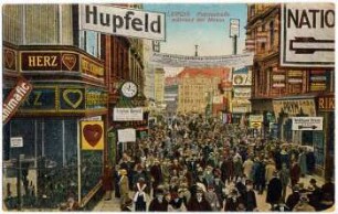 Leipzig : Petersstraße während der Messe