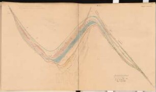 Umbau der Bahnhofsanlagen in A Schinkelwettbewerb 1907: Lageplan ca. 1:4000 (Längen), 1:1000 (Breiten)